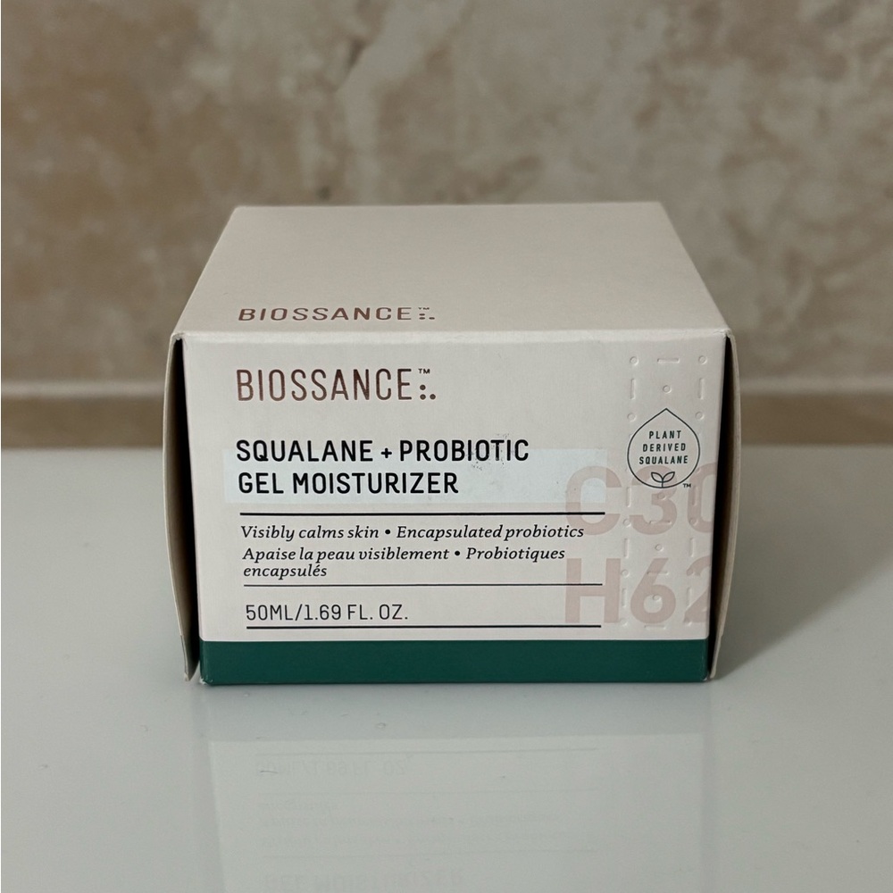 Biossance Squalane + Probiotic Gel Moisturizer for Face Skincare New in Box
